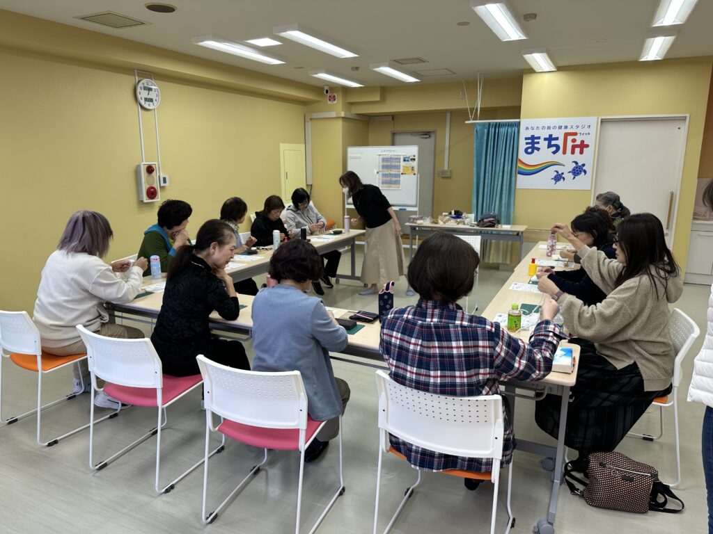 川崎スタジオのフェルト講座の様子