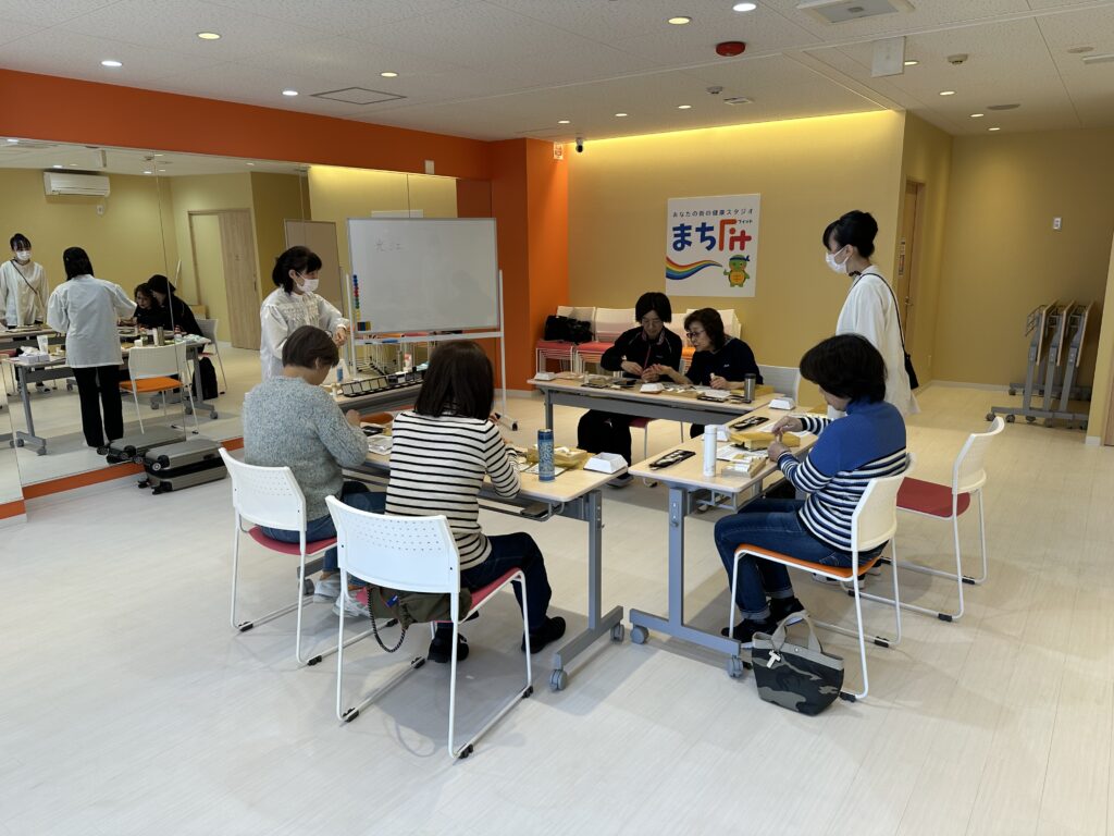 池上スタジオのメイクアップ教室の様子