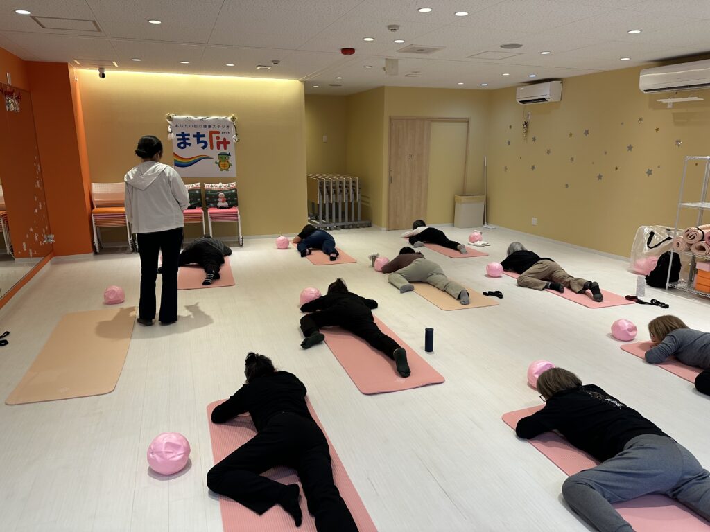 池上スタジオのピラティスの様子