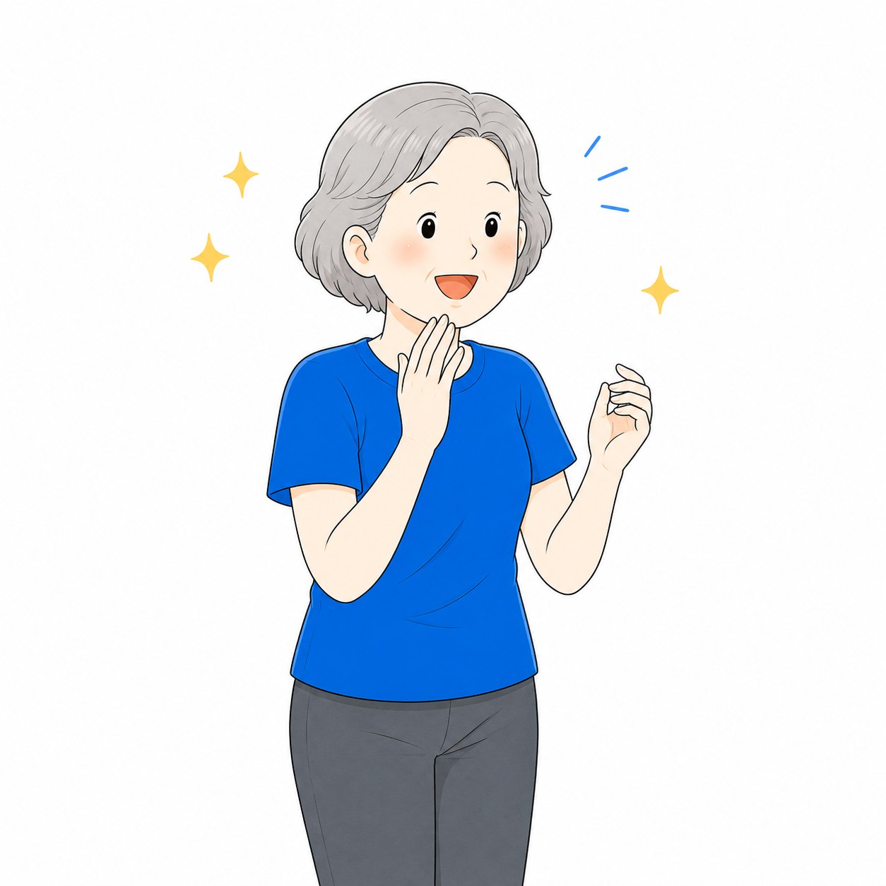 季節のテーマでメイクを楽しむシニア