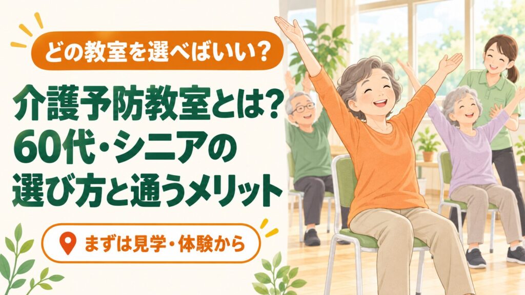介護予防教室とは?60代・シニアの選び方と通うメリット のイメージ