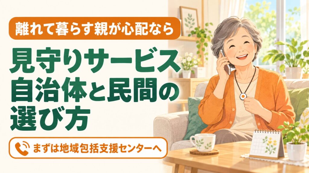 見守りサービスとは？シニアを支える自治体・民間の選び方｜60代・高齢者 のイメージ