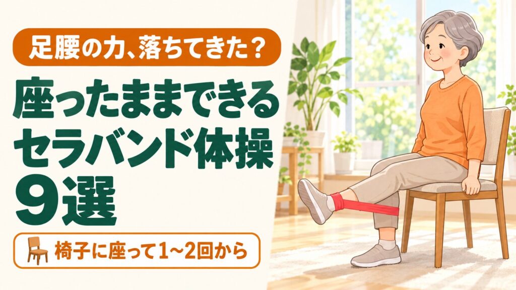 シニアのセラバンド体操9選｜60代・高齢者が自宅でできるやり方 のイメージ
