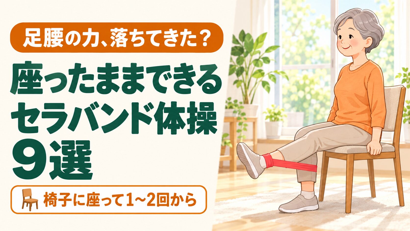 シニアのセラバンド体操9選|60代・高齢者が自宅でできるやり方 のイメージ
